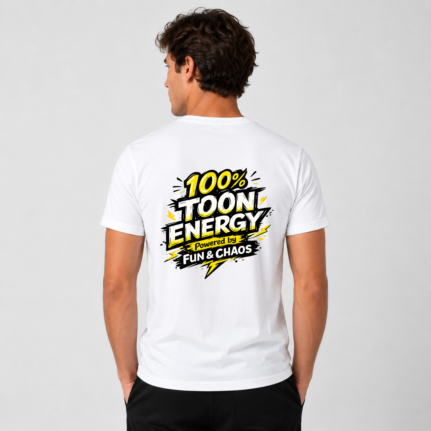 100% Toon Energy Oversized T-Shirt | Cartoon Streetwear Graphic Tee