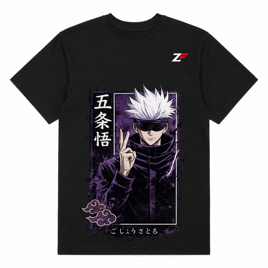 Gojo Purple Aura Anime Oversized T-Shirt