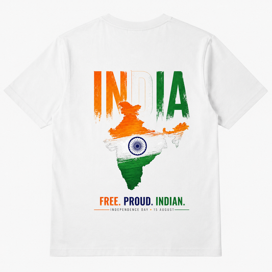 India 77 T-Shirt | Free Proud Indian Patriotic Graphic Tee