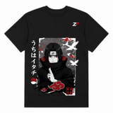 Anime Ninja Shadow Graphic Oversized T-Shirt
