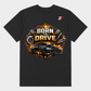 Born to Drive Oversized Graphic T-Shirt Black