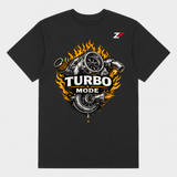 Turbo Mode Oversized Graphic T-Shirt Black