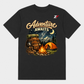 Adventure Awaits Camping Graphic Oversized T-Shirt Black