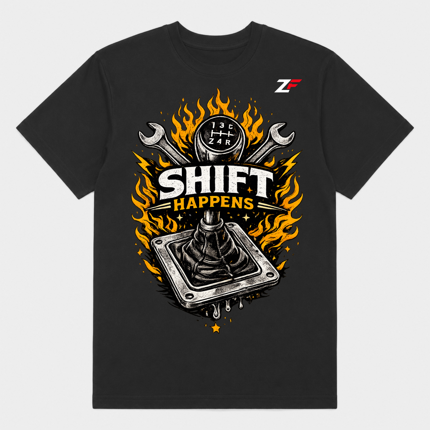 Shift Happens Oversized Graphic T-Shirt