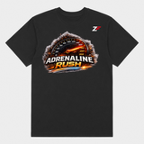 Adrenaline Rush Oversized Graphic T-Shirt Black