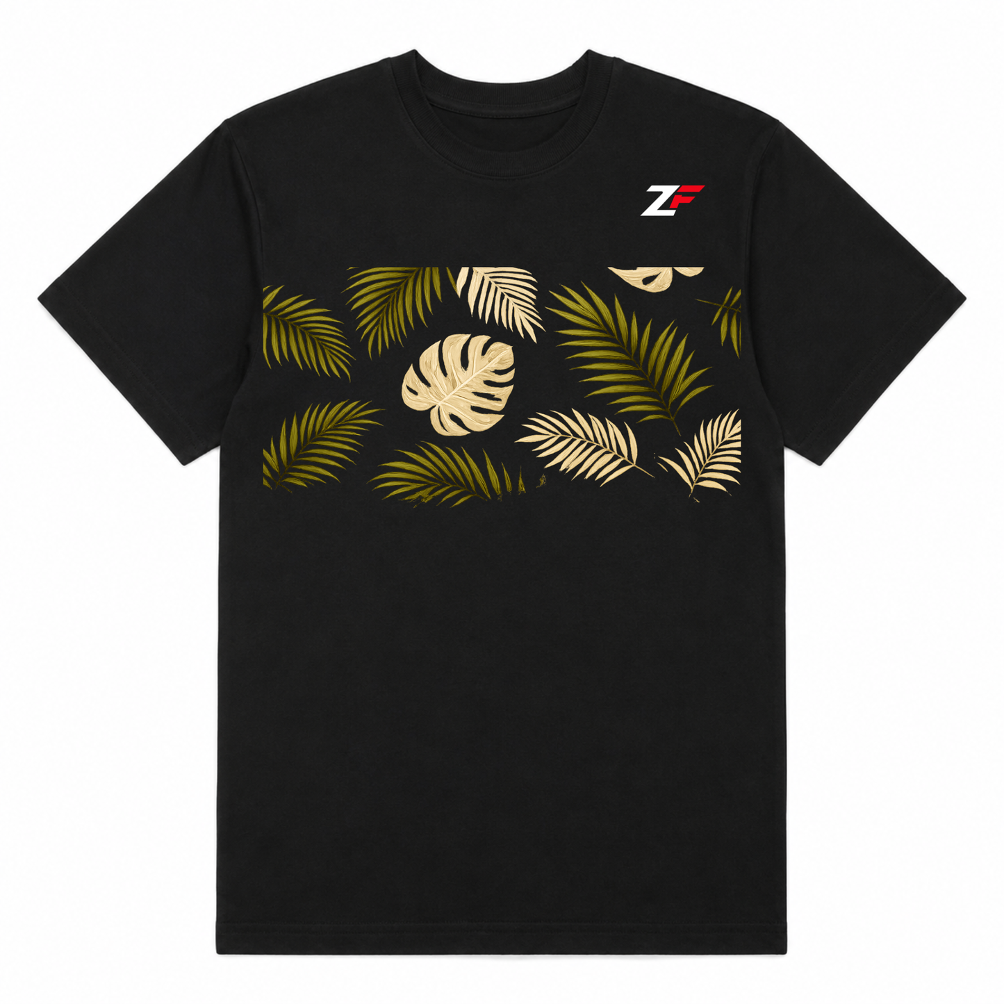 Tropical Leaves Oversized T-Shirt