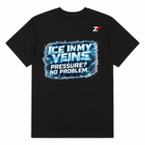 Ice In My Veins Oversized Football T-Shirt